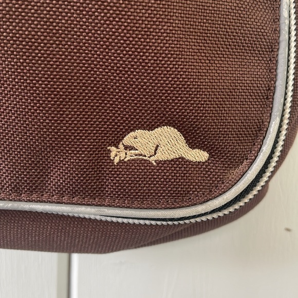 Roots Crossbody Bag Shoulder Bag Brown Beaver Canvas - Picture 5 of 12